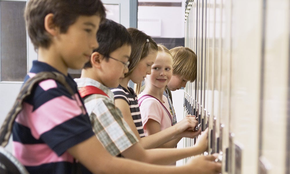 Kids at Locker